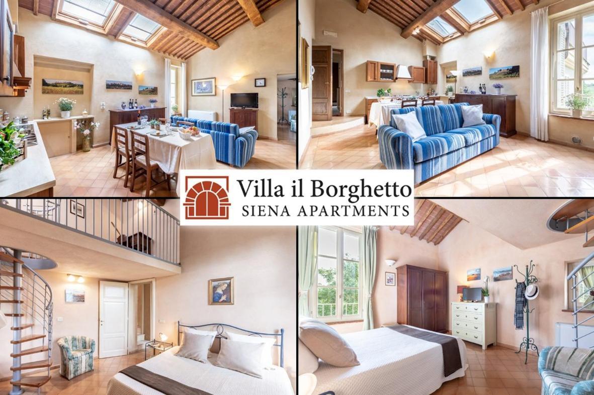 Villa Il Borghetto Сиена Экстерьер фото